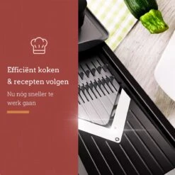 Gustuine Mandoline Keukensnijder - Multifunctionele Groentesnijder & Frietsnijder - Rasp & Kaasrasp - Incl. E-Book -Merkloos Winkel 1200x1200 2385