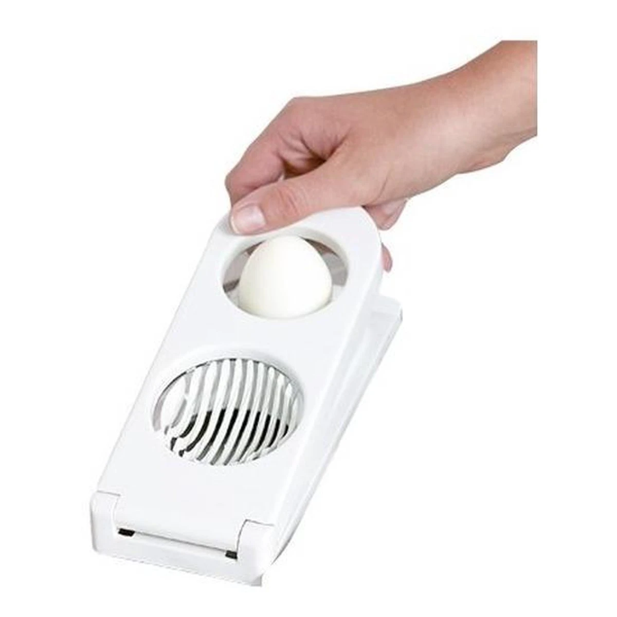 Merkloos Witte Eiersnijder 2-in-1 Van 22,5 Cm - Keuken Benodigdheden - Ei Snijden 2 Merkloos Witte Eiersnijder 2-in-1 Van 22,5 Cm - Keuken Benodigdheden - Ei Snijden - Afbeelding 2