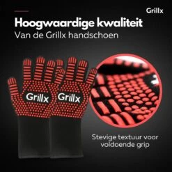 GrillX Hittebestendige Handschoenen - 2 Stuks - Ovenwanten - BBQ Handschoenen Tot 500°C - Ovenhandschoenen - BBQ Accesoires -Merkloos Winkel 1200x1200 242