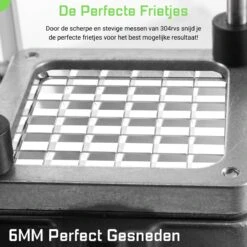 Thuys Patatsnijder - Frietsnijder 6mm - Fritessnijder Met Zuignoppen Zuignappen - Makkelijk Schoonmaken - Profesioneel - Aluminium + RVS - Gratis E-book Voor De Lekkerste Friet -Merkloos Winkel 1200x1200 2424