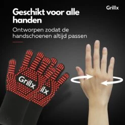 GrillX Hittebestendige Handschoenen - 2 Stuks - Ovenwanten - BBQ Handschoenen Tot 500°C - Ovenhandschoenen - BBQ Accesoires -Merkloos Winkel 1200x1200 244