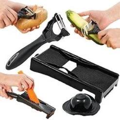 2in1 Miracle Peeler - Zwart - Kunststof - Dunschiller + Julienne Snijder - Bekend Van TV- Complete Set 15 2in1 Miracle Peeler - Zwart - Kunststof - Dunschiller + Julienne Snijder - Bekend Van TV- Complete Set -Merkloos Winkel 1200x1200 2442