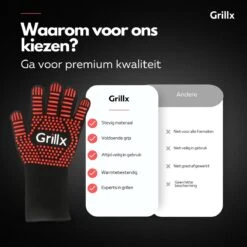 GrillX Hittebestendige Handschoenen - 2 Stuks - Ovenwanten - BBQ Handschoenen Tot 500°C - Ovenhandschoenen - BBQ Accesoires -Merkloos Winkel 1200x1200 246