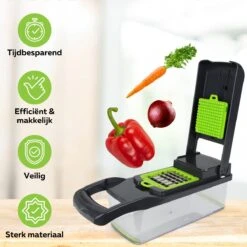 Acestore - Luxe Groentesnijder + Gratis E-Book! - Keukensnijder - Keukenmachine - Mandoline Slicer - Multifunctioneel - 12 In 1 -Met Opvangbak -Merkloos Winkel 1200x1200 2467