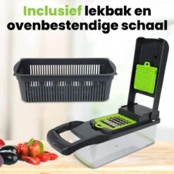 Acestore - Luxe Groentesnijder + Gratis E-Book! - Keukensnijder - Keukenmachine - Mandoline Slicer - Multifunctioneel - 12 In 1 -Met Opvangbak -Merkloos Winkel 1200x1200 2469