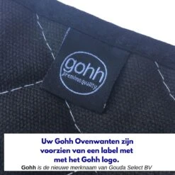 Gohh 2 Canvas Ovenhandschoenen Ovenwanten Zwart - 33 Cm (tot 300 Graden) -Merkloos Winkel 1200x1200 248
