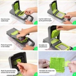 Mandoline - Groentesnijder - Groentehakker - Multifunctioneel - Snijmachine Groenten En Fruit - Uiensnijder - Keukensnijder - Fruitsnijder -Merkloos Winkel 1200x1200 2488