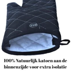 Gohh 2 Canvas Ovenhandschoenen Ovenwanten Zwart - 33 Cm (tot 300 Graden) -Merkloos Winkel 1200x1200 249