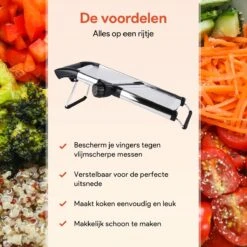 Chef’s Palace Multifunctionele Groentesnijder - Keukenmandoline - Mandoline Slicer - Keukensnijder - Uiensnijder & Frietsnijder - RVS -Merkloos Winkel 1200x1200 2491