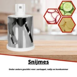 Mandoline Groentesnijder- Slicer Dicer - Rasper - Keukensnijder - Kaasrasp – Trommelrasp - Rood -Merkloos Winkel 1200x1200 2515