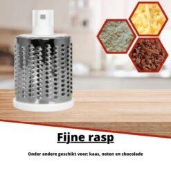 Mandoline Groentesnijder- Slicer Dicer - Rasper - Keukensnijder - Kaasrasp – Trommelrasp - Rood -Merkloos Winkel 1200x1200 2516