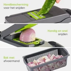 Groentesnijder - Mandoline, Keukensnijder & Uiensnijder - Multifunctioneel Groente Snijder - Spiraalsnijder - Frietsnijder - Rasp - BPA Vrij & Anti-slip - Inclusief Handleiding - 15 Delig Van Zivanto 17 Groentesnijder - Mandoline, Keukensnijder & Uiensnijder - Multifunctioneel Groente Snijder - Spiraalsnijder - Frietsnijder - Rasp - BPA Vrij & Anti-slip - Inclusief Handleiding - 15 Delig Van Zivanto -Merkloos Winkel 1200x1200 2525