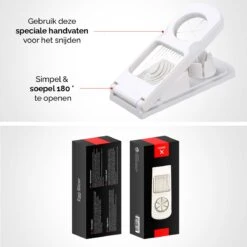 HGMD® Eiersnijder 2 In 1 - Wit - Roestvrij Staal - Vaatwasser Bestendig - Champignonsnijder - Eiersnijder Rvs - Eiersnijder Vaatwasserbestendig -Merkloos Winkel 1200x1200 2546