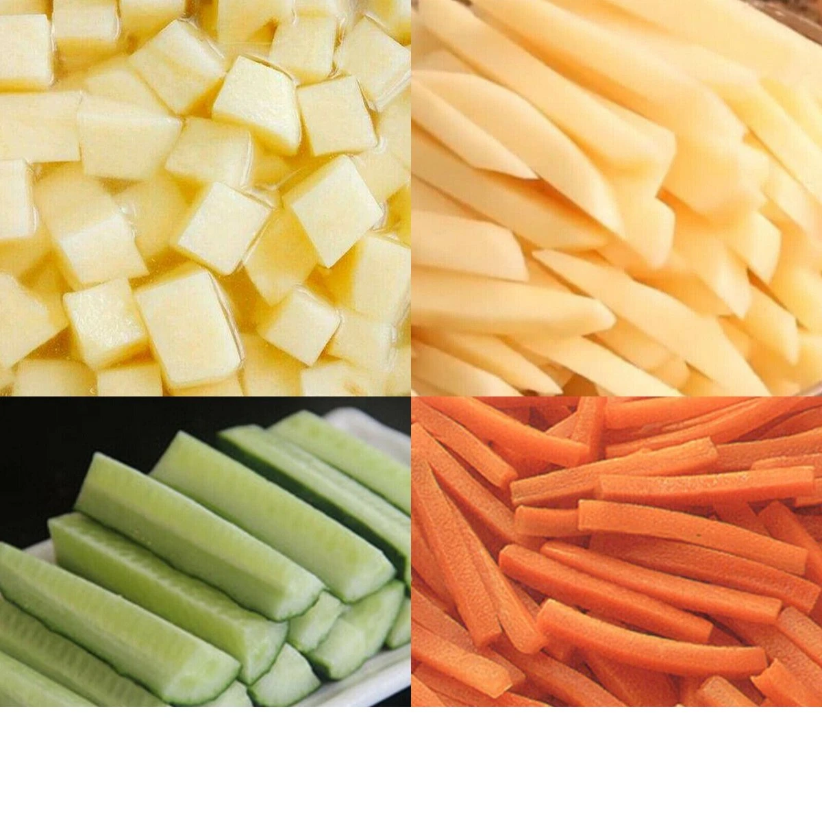 Autura Multifunctionele Frietsnijder - Groentesnijder - Patatsnijder - Roestvrijstaal - 0,5 Inch Snijblad 3 Autura Multifunctionele Frietsnijder - Groentesnijder - Patatsnijder - Roestvrijstaal - 0,5 Inch Snijblad - Afbeelding 3