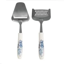 Boska Kaasset Delfts Blauw - Kaasschaaf - Kaasrasp - Kaasschaaf Voor Alle Soorten Kaas - Hollands Cadeau - Cadeauset - Giftset - Cadeautips - Keukengerei - Keuken Accessoires - 10 Jaar Garantie