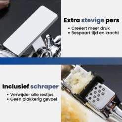 D'Luxe - The Squirrel Knoflookpers - Met Schraap Systeem - Knoflookpers-gemberpers- Met Gratis Siliconen Peller & Borstel -Merkloos Winkel 1200x1200 2698