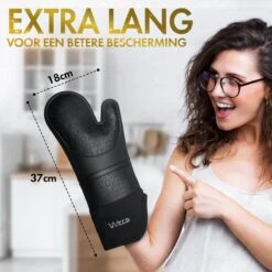 WITTS Ovenwanten - Bescherming Tot 230 °C - Siliconen Ovenhandschoenen - 2 Stuks -Merkloos Winkel 1200x1200 273