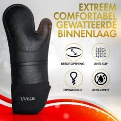 WITTS Ovenwanten - Bescherming Tot 230 °C - Siliconen Ovenhandschoenen - 2 Stuks -Merkloos Winkel 1200x1200 274