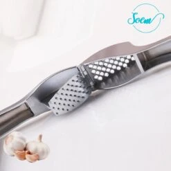 SOEM© Knoflookpers Met Ergonomische Handgreep Ook Geschikt Voor Gember - RVS - Groot Reservoir - Vierkant -Merkloos Winkel 1200x1200 2744