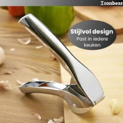 Ironbear® Knoflookpers - Gemberpers - Roestvrij Staal - Handpers - Vaatwasser Bestendig 11 Ironbear® Knoflookpers - Gemberpers - Roestvrij Staal - Handpers - Vaatwasser Bestendig -Merkloos Winkel 1200x1200 2765