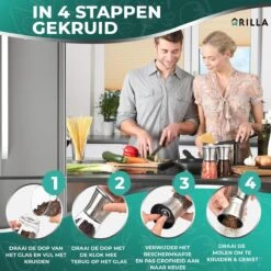 Peper En Zoutmolen Set - RVS Zout En Peperstel - Zoutvaatje En Pepermolen - 2 In 1 -Merkloos Winkel 1200x1200 2818