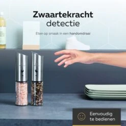 101Products Peper- & Zoutmolen Elektrisch - USB Oplaadbaar - Pepermolen - Zoutmolen - RVS -Merkloos Winkel 1200x1200 2825