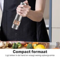 Vivid Green Elektrische Peper En Zoutmolen Set - Zoutstellen - Zoutmolen - Kruidenmolen - Zout En Pepermolen Set - Incl. Houder - RVS -Merkloos Winkel 1200x1200 2870