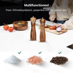 Deleca Peper En Zoutmolen Set - Handmatig Design - Pepermolen - Incl. Geschenkdoos - Premium FSC Acacia Hout - 20 Cm 15 Deleca Peper En Zoutmolen Set - Handmatig Design - Pepermolen - Incl. Geschenkdoos - Premium FSC Acacia Hout - 20 Cm -Merkloos Winkel 1200x1200 2919