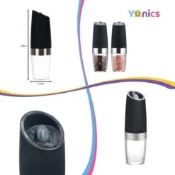 YUNICS® Elektrische Peper En Zoutmolen Set - Restaurant Kwaliteit - Pepermolen & Zoutmolen - Grofheid Verstelbaar - Set Van 2 Stuks -Merkloos Winkel 1200x1200 2933