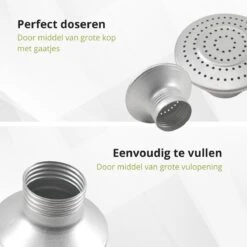 Veluw Zoutstrooier Aluminium - Professionele Zoutstrooier Horeca - Met Schroefdop - Ø8x(H)19,5cm -Merkloos Winkel 1200x1200 2942