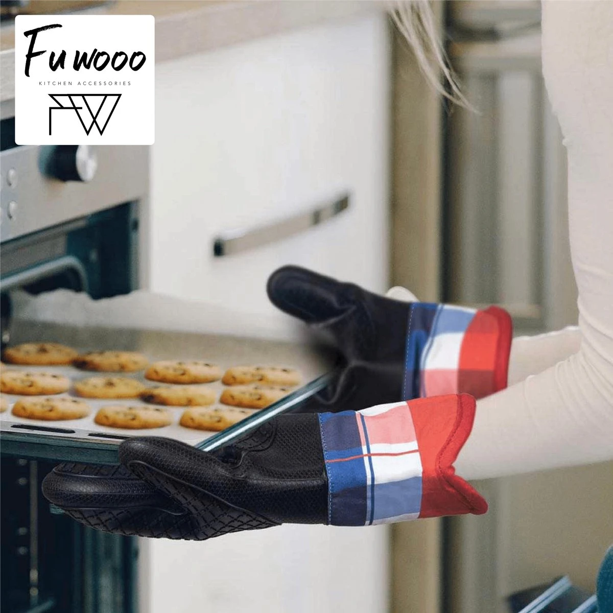 Fuwooo® Ovenwanten - Ovenhandschoenen - Siliconen - BBQ - Max 230°C 8 Fuwooo® Ovenwanten - Ovenhandschoenen - Siliconen - BBQ - Max 230°C - Afbeelding 8