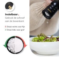 Deleca Luxe Peper En Zoutmolen Set - Met Geschenkdoos - Zout / Pepermolen - Rubberhout - Zwart & Goud 16 Deleca Luxe Peper En Zoutmolen Set - Met Geschenkdoos - Zout / Pepermolen - Rubberhout - Zwart & Goud -Merkloos Winkel 1200x1200 2977