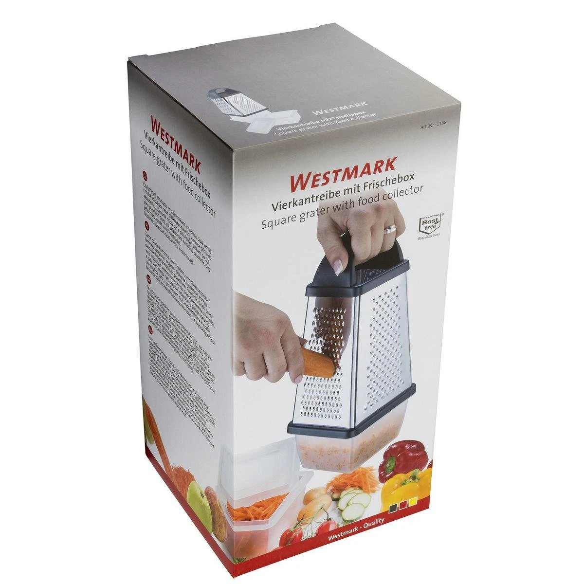 Westmark Rasp 13 X 13,6 X 25 Cm - Kunststof - RVS 7 Westmark Rasp 13 X 13,6 X 25 Cm - Kunststof - RVS - Afbeelding 7