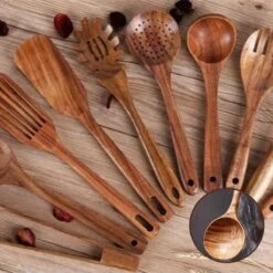 SensaHome - Luxe Teakhouten Keukengerei Set 10-delig - Hout -Merkloos Winkel 1200x1200 3128