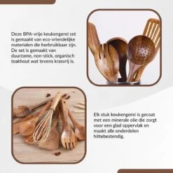 SensaHome - Luxe Teakhouten Keukengerei Set 10-delig - Hout -Merkloos Winkel 1200x1200 3129