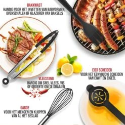 Strex Keukengerei Set Met Houder 15 Delig - Hittebestendig / BPA Vrij / Siliconen - Keuken Gerei -Merkloos Winkel 1200x1200 3157