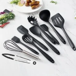 Merkloos Keukengerei Set - 10-delig - Anti-aanbak - Kookgerei Set - BBQ Accessoires - Grijs -Merkloos Winkel 1200x1200 3162