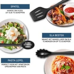 Keukengerei Set 11 Delig - Hittebestendig / BPA Vrij / Siliconen - Kookgerei Met Houder -Merkloos Winkel 1200x1200 3204