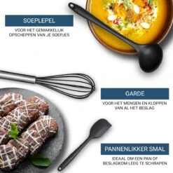 Keukengerei Set 11 Delig - Hittebestendig / BPA Vrij / Siliconen - Kookgerei Met Houder -Merkloos Winkel 1200x1200 3207