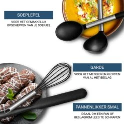 Keukengerei Set Met Houder 14 Delig - Hittebestendig / BPA Vrij / Siliconen - Keuken Gerei - Keukenset -Merkloos Winkel 1200x1200 3225