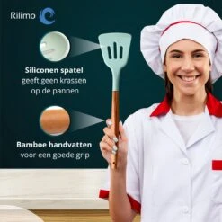 Keukengerei Set Met Houder - Kookgerei Set Spatel Pot - Keukengerei Keukenset - 12 Delig Mint Groen -Merkloos Winkel 1200x1200 3240