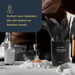 Hescom 34-delige Siliconen Keukengerei Set Met Houder - Kookgerei Set Met Ergonomisch Design - Antraciet Grijs -Merkloos Winkel 1200x1200 3249