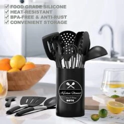 Keukengerei Set Met Houder 15-delig - Siliconen - Hittebestendig / BPA Vrij -Merkloos Winkel 1200x1200 3280