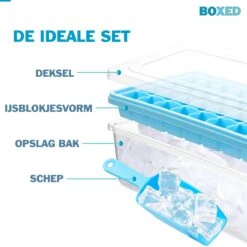 Boxed IJsblokjesvorm Met Bak, Schep En Deksel - IJsvormpjes Maker - Silcione IJsklontjes Vorm - Blauw 10 Boxed IJsblokjesvorm Met Bak, Schep En Deksel - IJsvormpjes Maker - Silcione IJsklontjes Vorm - Blauw -Merkloos Winkel 1200x1200 3321
