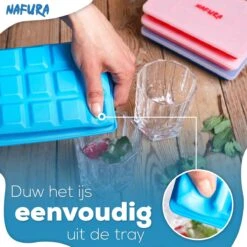 Nafura® Siliconen IJsblokjesvorm Met Deksel (4 Stuks) – IJsvormpjes Maker – IJsklontjes Vorm - Herbruikbaar – BPA Vrij - Vierkant -Merkloos Winkel 1200x1200 3399