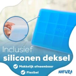 Nafura® Siliconen IJsblokjesvorm Met Deksel (4 Stuks) – IJsvormpjes Maker – IJsklontjes Vorm - Herbruikbaar – BPA Vrij - Vierkant -Merkloos Winkel 1200x1200 3403