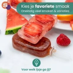 Sparklyn IJsvormpjes - Incl. Afsluitbare Deksel & IJsstokjes - IJslolly Vormen - 6 Stuks - Blauw -Merkloos Winkel 1200x1200 3433