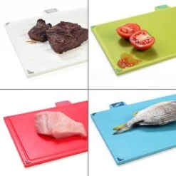 Joseph Joseph Folio Kunststof Snijplanken Set Met 4 Messen En Houder - Kunststof - Vaatwasserbestendig En Opbergkoffer En Gemakkelijk Toegankelijk Vaatwasmachinebestendig Antislip Groot Zilver -Merkloos Winkel 1200x1200 3474