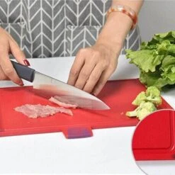 Joseph Joseph Folio Kunststof Snijplanken Set Met 4 Messen En Houder - Kunststof - Vaatwasserbestendig En Opbergkoffer En Gemakkelijk Toegankelijk Vaatwasmachinebestendig Antislip Groot Zilver -Merkloos Winkel 1200x1200 3475