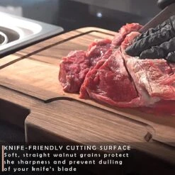 Walnoot Snijplanken - Hout - Grote Dikke Walnoten Snijplank (43 X 30 Cm) - Omkeerbare Grote Houten Snijplank - (met Hout Olie En Doek) -Merkloos Winkel 1200x1200 3497